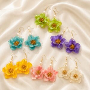 Boucles d’oreilles Éclat d’Anémone